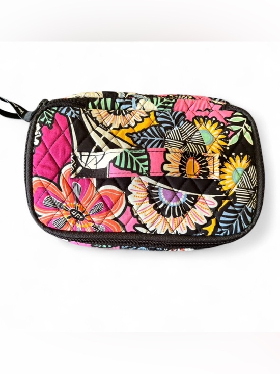 Vera Bradley Handbags - Vera Bradley Kauai Floral Cosmetic Case in Black, Pink, Yellow, Blue & Green